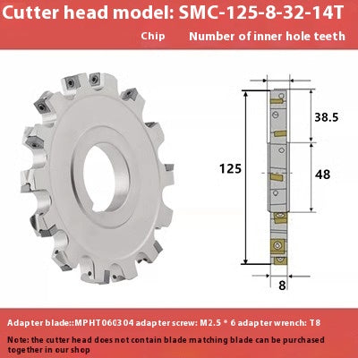 2080-CNC sleeve SMD side and face milling cutterhead CNC indexable chip SMC cutterhead T-slot grooving MPHT06 Shandong Denso Pricision Tools Co.,Ltd.